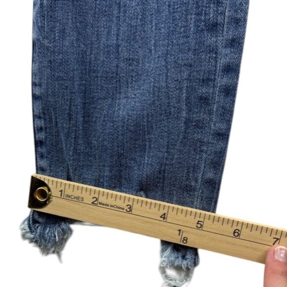 Abercrombie Simon High Rise Ankle Jeans Size 27 Crop 22.5" Inseam - Picture 7 of 9